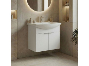 Meuble Vasque "Purus 55" - 55 x 50 x 58 cm - White 2