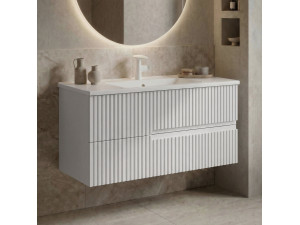 Meuble Vasque "Moonlight 90 v2" - 91 x 51 x 51 cm - Matte White 2