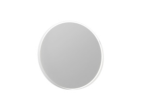 Miroir Décoratif en Bois "Moonlight 90 v2" - 90 x 7 x 90 cm - Matte White