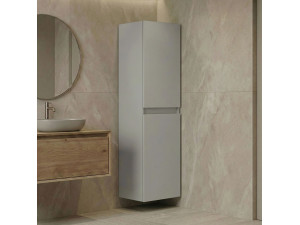 Armoire de Salle de Bain "Nest 40 v2" - 40 x 32 x 138 cm - Matte Cashmere 2