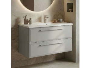 Meuble Vasque "Nuvola 100 v2" - 100 x 50 x 62 cm - Cashmere 2