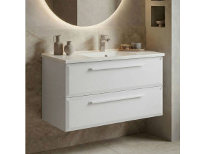 Meuble Vasque "Nuvola 100 v2" - 100 x 50 x 62 cm - White 2