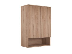 Armoire de Salle de Bain "Bosco Lume 70" - 70 x 36 x 100 cm - Oak