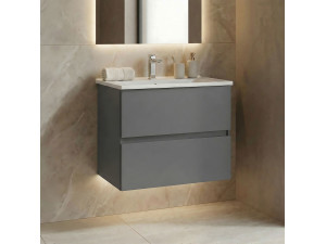 Meuble Vasque "Nest 71 v2" - 71 x 51 x 55 cm - Matte Grey 2