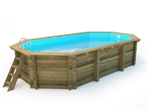 Piscine bois " Palma 130 " - 7.57 x 4.07 x 1.31 m 2