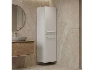 Armoire de Salle de Bain "Nuvola 40 v3" - 40 x 32 x 138 cm - White 2