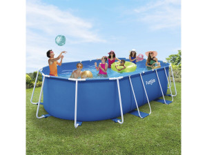 Piscine tubulaire Ovale "Tina" - 4,24 x 2,50 x 1 m