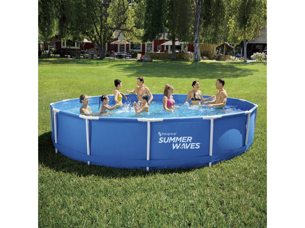 Piscine tubulaire ronde "Annie" – 4,57 x 4,57 x 0,84 m - Bleu