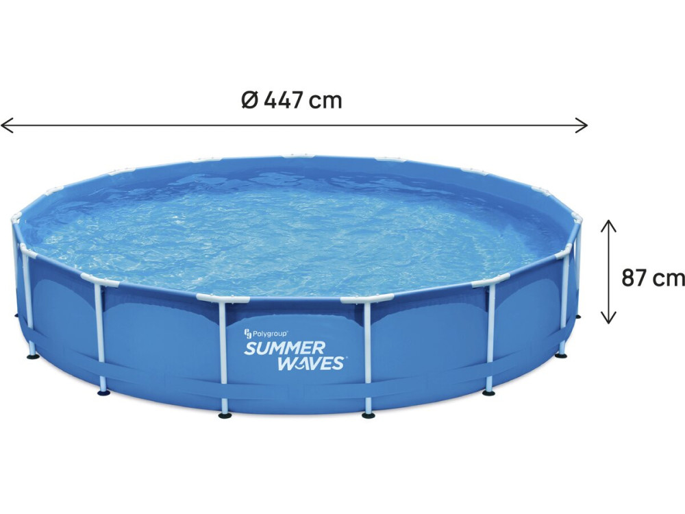 Piscine tubulaire ronde "Annie" – 4,57 x 4,57 x 0,84 m - Bleu