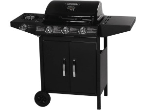 Barbecue gaz "Festa 4" - 4 brûleurs dont 1 latéral - 10.5kW - Noir