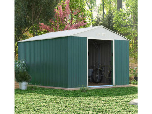 Abri de jardin métal "Rosas" - 10,85 m² - Vert 2