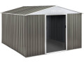 Abri jardin métal "Dallas" - 8,84 m² - Taupe