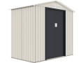 Abri de jardin métal "Nebraska" - 2.71 m² - Beige/gris anthracite