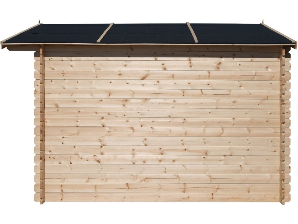 Abri de jardin bois 9.4 m² "Lys" - 320 x 298 x 225 cm - 28 mm
