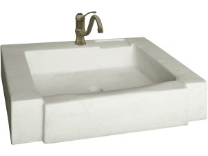 Evier "Modène" - pierre reconstituée - 74 x 57 x 15.5 cm