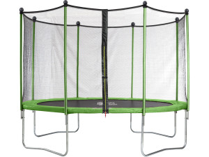 Trampoline "Yoopi" - Ø 3.65 m - Avec filet + échelle + couverture + kit d'ancrage 2