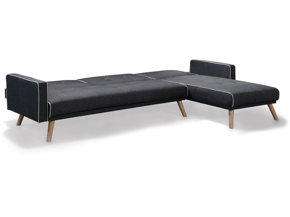 Canapé d'angle convertible et réversible "Jules" - 3 places - Gris