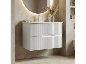 Meuble Vasque "Moonlight 70 v2" - 71 x 51 x 51 cm - Matte White 2