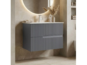 Meuble Vasque "Moonlight 70 v2" - 71 x 51 x 51 cm - Matte Grey 2