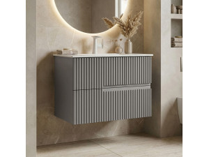 Meuble Vasque "Moonlight 70 v2" - 71 x 51 x 51 cm - Matte Mink 2