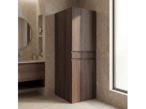 Meuble Machine à Laver "Neve 70" - 70 x 73 x 193 cm - Dark Walnut 2