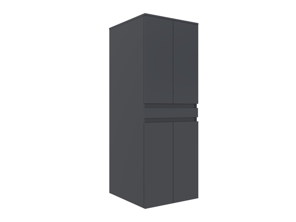 Meuble Machine à Laver "Neve 70" - 70 x 73 x 193 cm - Matte Anthracite