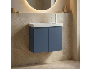 Meuble Vasque "Ferla 60" - 60 x 22 x 50 cm - Petrol Blue 2