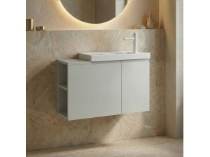 Meuble Vasque "Ferla 80" - 80 x 22 x 45 cm - Matte Cashmere 2
