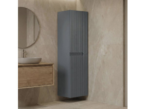 Armoire de Salle de Bain "Moonlight 40" - 40 x 27 x 138 cm - Matte Grey 2