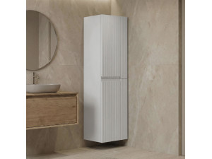 Armoire de Salle de Bain "Moonlight 40" - 40 x 27 x 138 cm - Matte White 2