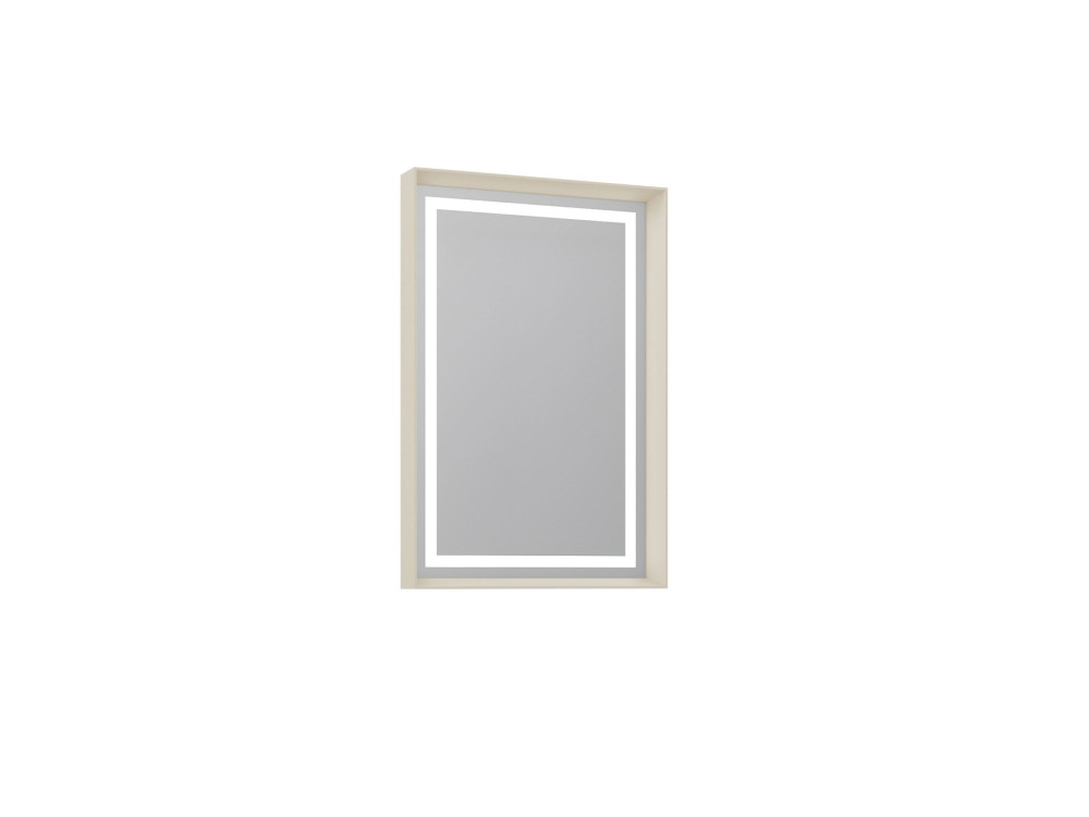 Miroir Décoratif en Bois "Craft 60 x 90 v2" - 60 x 10 x 90 cm - Matte Mink