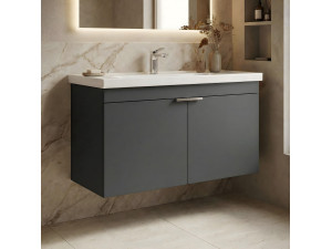 Meuble Vasque "Desna 100" - 100 x 45 x 58 cm - Matte Anthracite 2