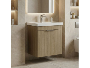 Meuble Vasque "Desna 50" - 50 x 38 x 58 cm - Sonomo Oak 2