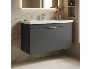 Meuble Vasque "Desna 90" - 90 x 45 x 58 cm - Matte Anthracite 2