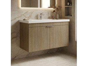 Meuble Vasque "Desna 90" - 90 x 45 x 58 cm - Sonomo Oak 2