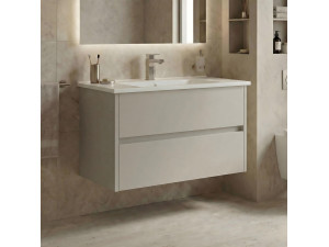 Meuble Vasque "Arno 85" - 85 x 45 x 52 cm - Cashmere 2