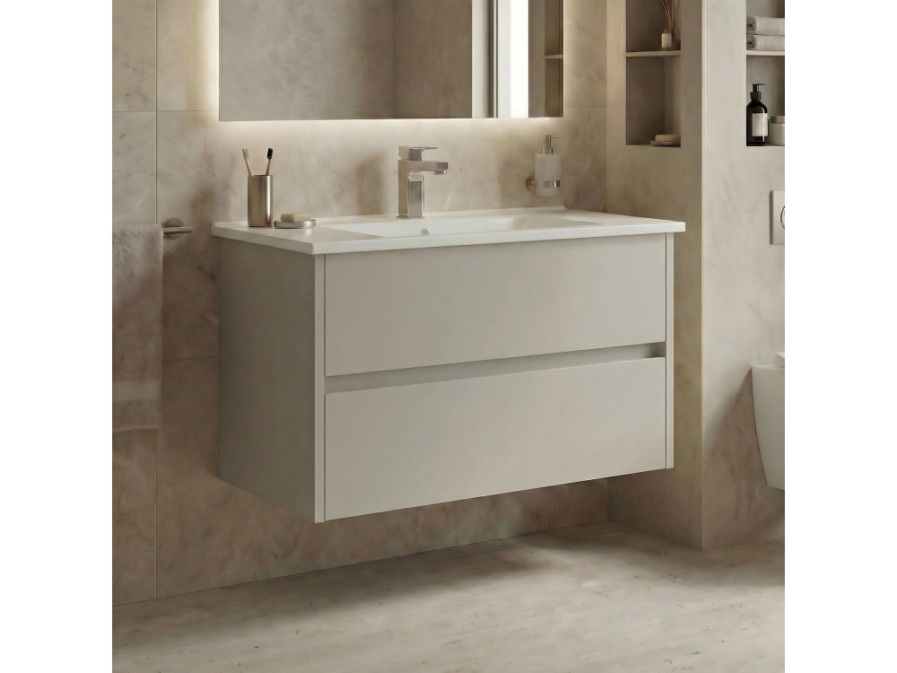 Meuble Vasque "Arno 85" - 85 x 45 x 52 cm - Cashmere