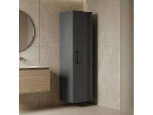 Armoire de Salle de Bain "Bari 40" - 40 x 32 x 138 cm - Matte Anthracite 2