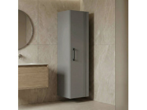 Armoire de Salle de Bain "Bari 40" - 40 x 32 x 138 cm - Matte Cashmere 2