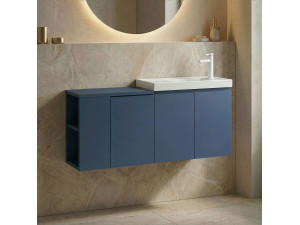 Meuble Vasque "Ferla 110" - 110 x 22 x 45 cm - Petrol Blue 2
