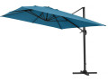 Parasol déporté "Sun 4" - 3 x 4 m - Noir - Bleu