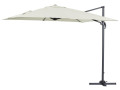 Parasol déporté "Sun 3" - 3 x 3 m - Taupe - Ecru