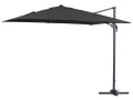 Parasol déporté "Sun 3" - 3 x 3 m - Taupe - Noir