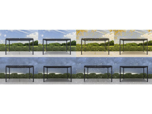 Pergola bioclimatique en aluminium "Windsor" - 3 x 4 m - Anthracite 2