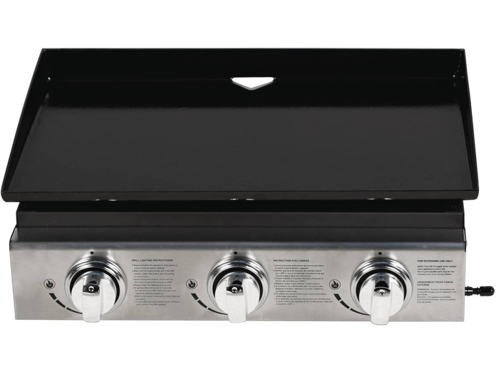 Plancha "Presto 3" - 3 Brûleurs - 7.5kW - Gris