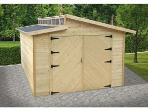 Garage bois "Torino" - 20.88 m2 - 3.64 x 5.74 x 2.92 m - 28 mm 2