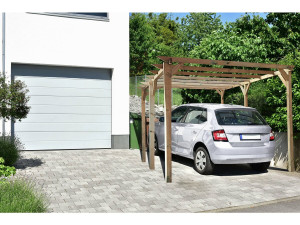 Carport voiture en bois "Solar II" 3 x 5 x 2.4 2