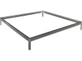 Embase pour serre polycarbonate"Hortensia" - 3,65 m² - 192 x 190 x 8 cm
