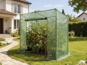 Serre tomates de jardin "Lys" - 1.6 m² - 130g - Vert 2