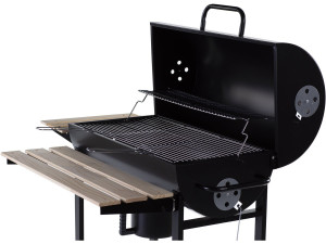 Barbecue XXL charbon de bois "King" - 95 x 63 x 105 cm - Noir 2